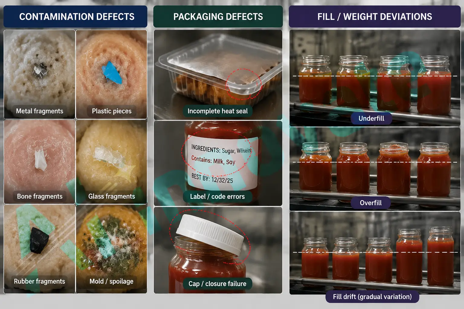 What Are the Most Common Quality Defects in Food Manufacturing