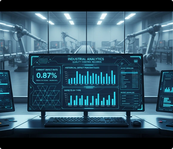 AIxInsight industrial quality analytics dashboard