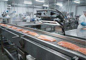 Seafood processing inspection line